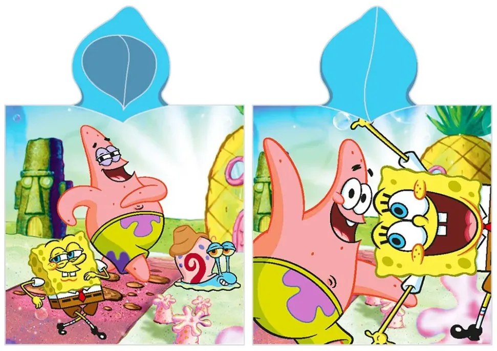 Detské pončo Sponge Bob a Patrick