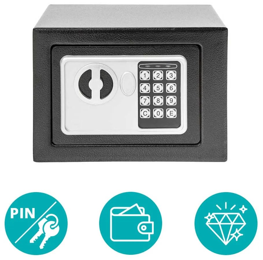 Digitálny sejf v 2 typoch - malý, čierny