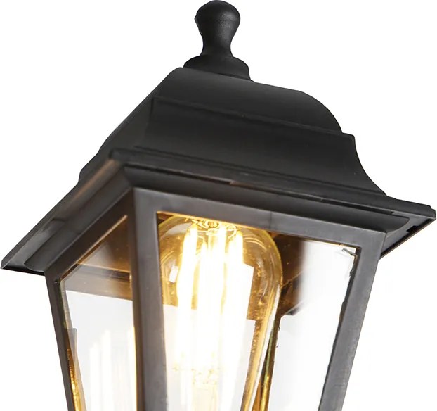 Inteligentný lampáš čierny 3-svetelný IP44 vrátane Wifi ST64 - Capital