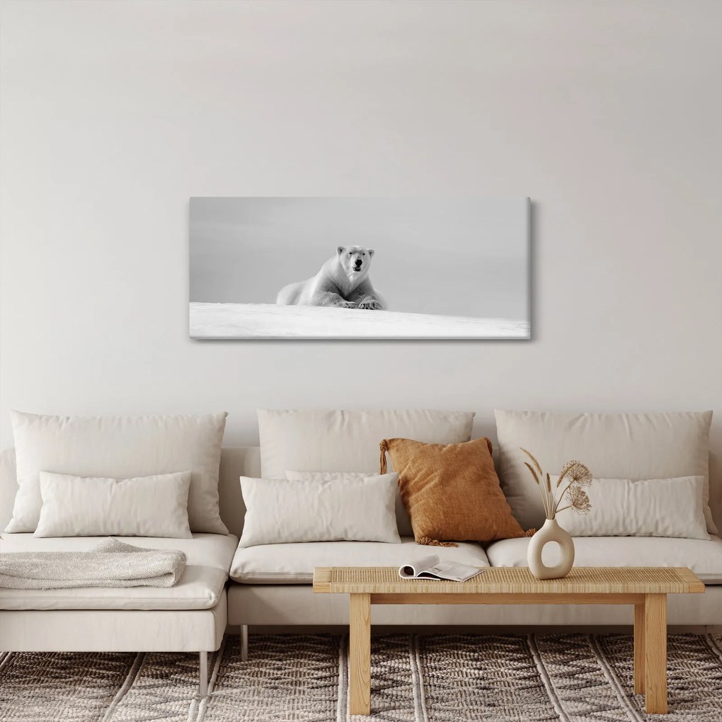 Obraz - Ľadový medveď (120x50 cm)