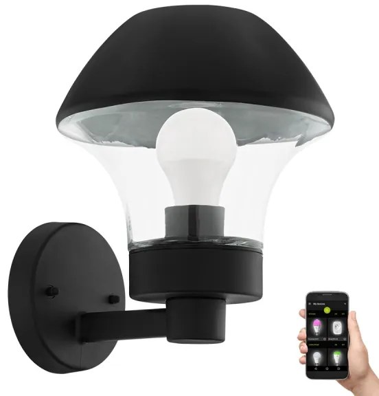 Eglo 97446 - LED Stmievateľné vonkajšie svietidlo VERLUCCA-C 1xE27/9W/230V IP44 BT