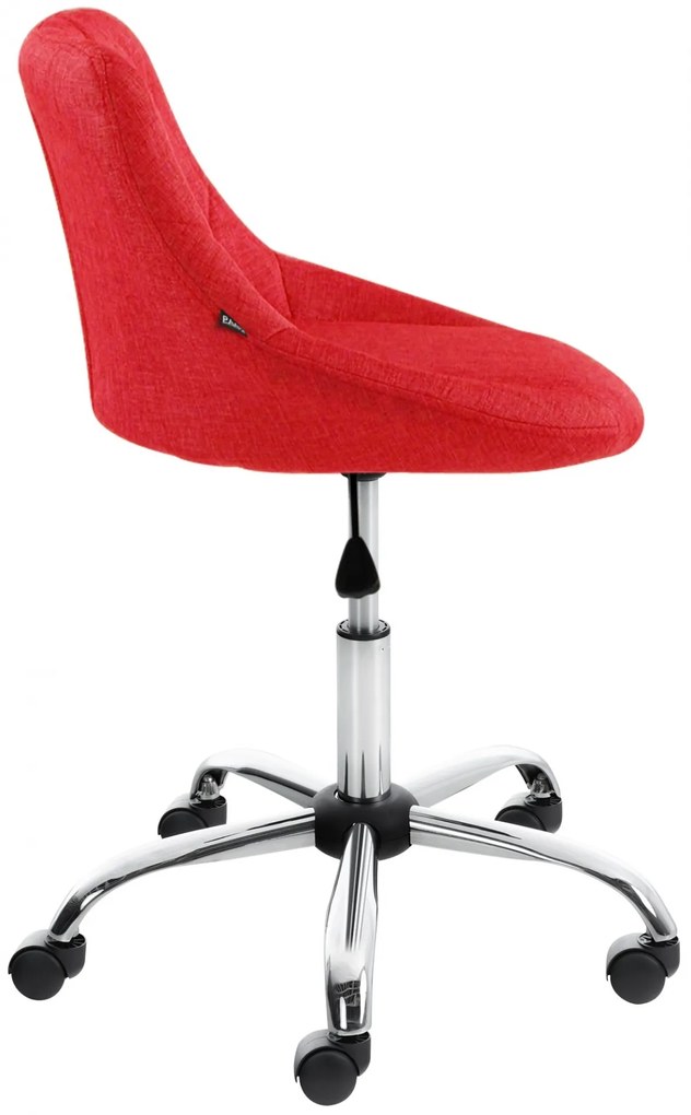 Design-Shop Pracovná stolička Lazio - látka - Červená