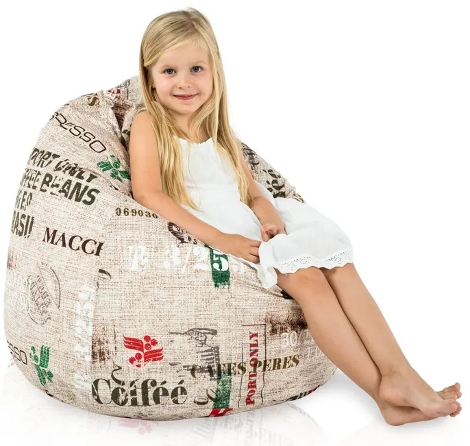 Sedací vak BAG Sako Design Coffe Veľkosť: L