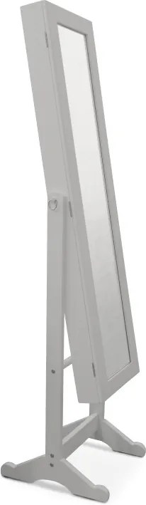 KONDELA Miror FY13015-3 stojace zrkadlo sivá