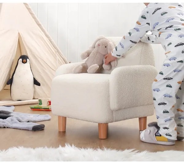 Detské kreslo LORY biele