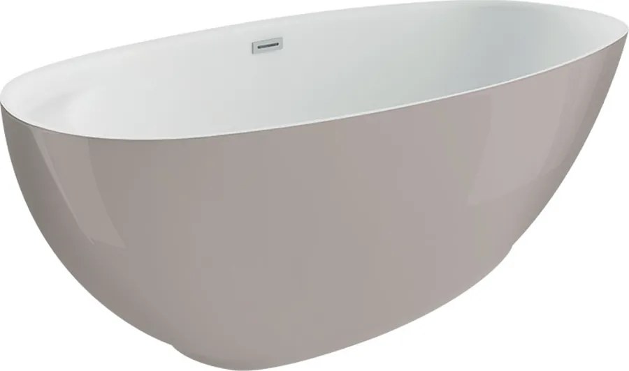 Polimat Akrylátová voľne stojaca vaňa Kivi 165x80 POLIMAT-Rozmery: 165x75, POLIMAT-Farba vane: Biela / biela lesk