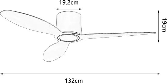 ZEVENTI - LED Stropný ventilátor VENTORA LED/24W/230V Wi-Fi Tuya čierna + DO