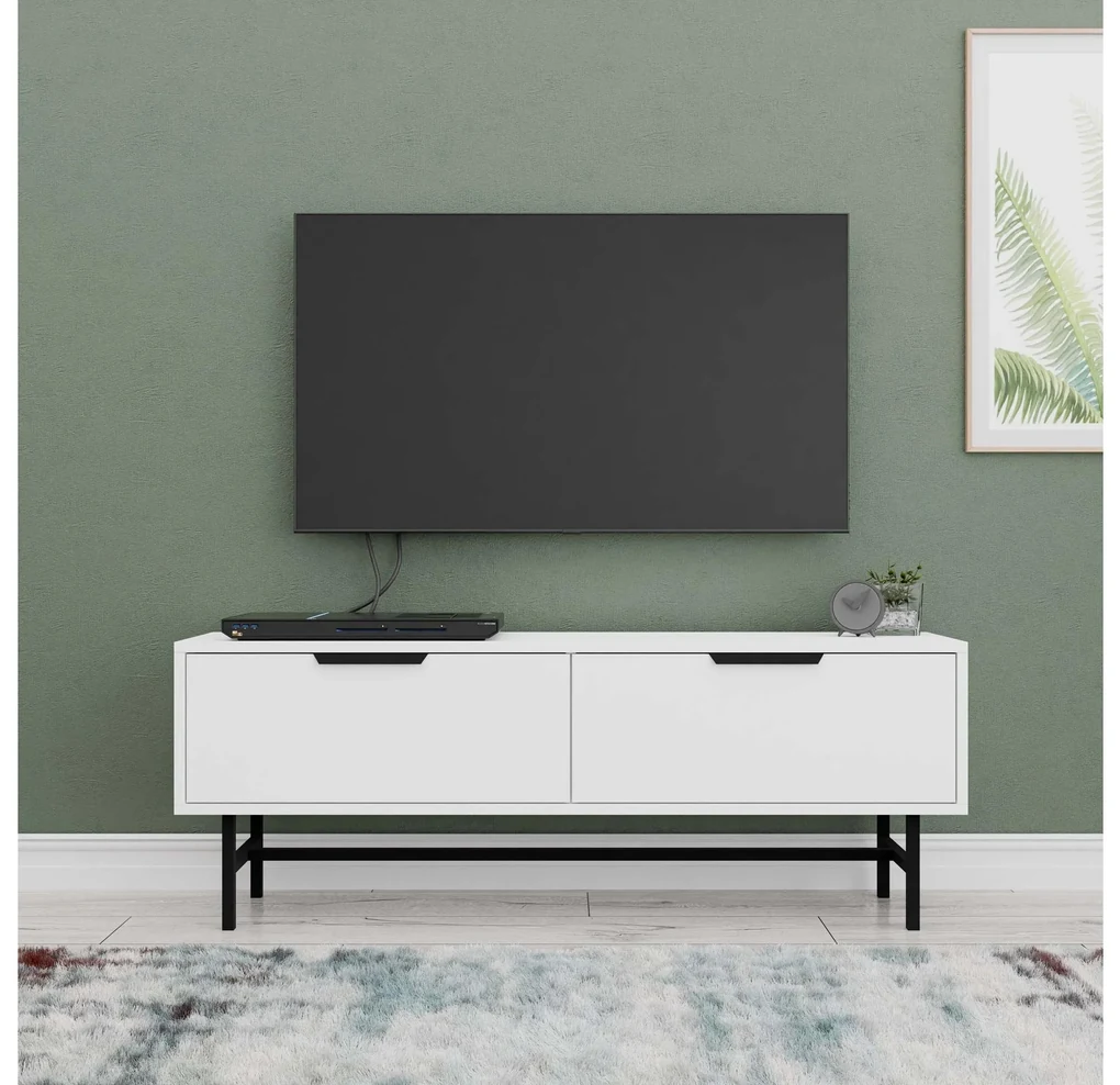 TV stolík/skrinka Bianco (biela). Vlastná spoľahlivá doprava až k Vám domov. 1108054