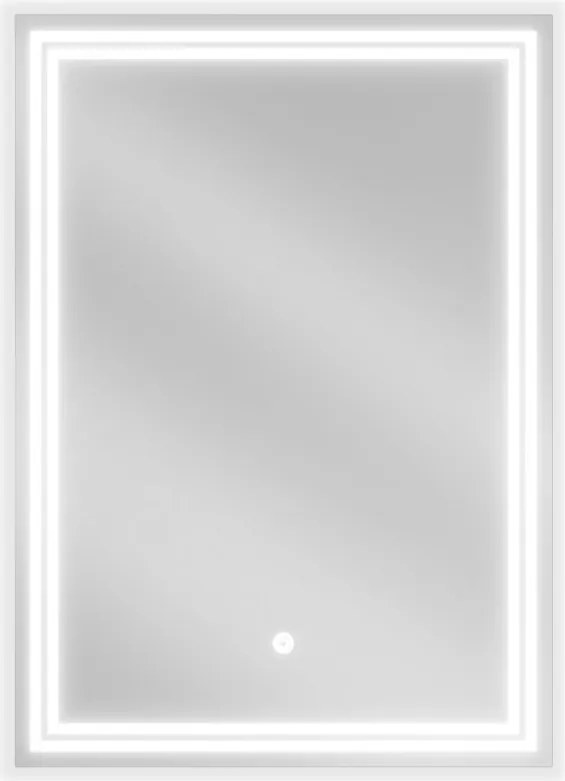 Mexen Taco podsvietené kúpeľňové zrkadlo 50 x 70 cm, LED 6000K, proti zahmlievaniu - 9805-050-070-611-00