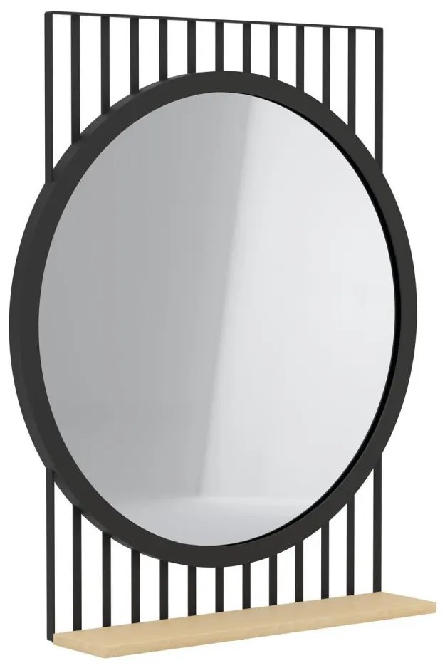 Eglo 425065 - Zrkadlo HUNWICK 45,4x57 cm čierna/lípa