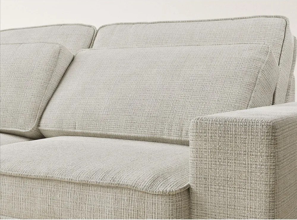 Sivobéžová ženilková rohová pohovka (ľavý roh/do L) Kirou – Maison de Rêve