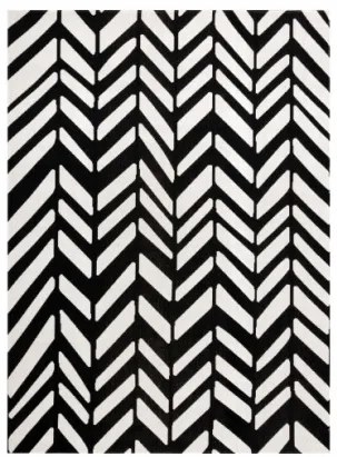 Koberec MUNDO D0571 jodelka, chevron outdoor béžový / čierny