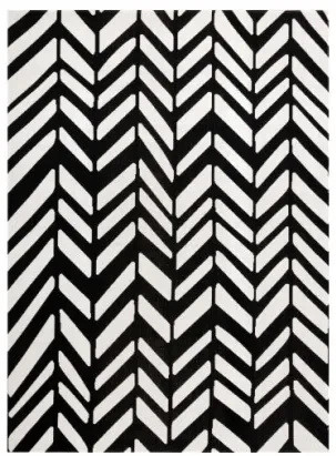 Koberec MUNDO D0571 jodelka, chevron outdoor béžový / čierny