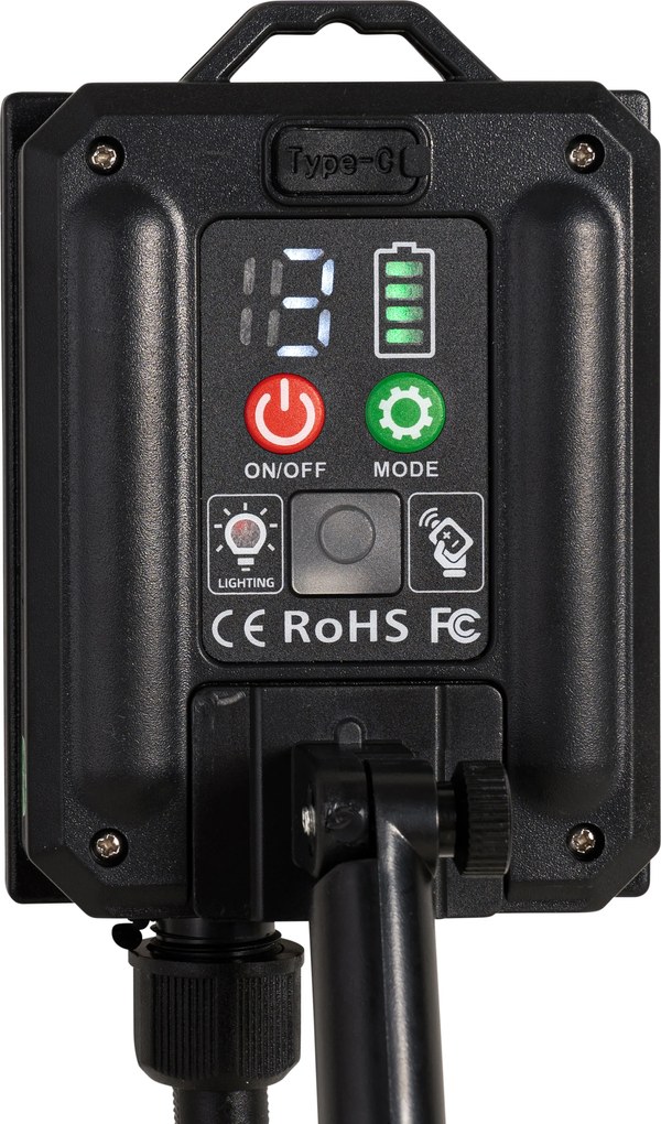 Vonkajšia stojaca lampa čierna vrátane nabíjateľného LED a solárneho - Barry