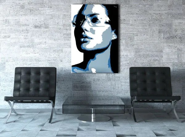 Ručne maľovaný POP Art obraz Angelina Jolie | rôzne rozmery