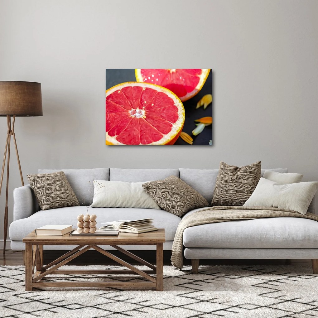 Obraz rozkrojených grapefruitov (70x50 cm)