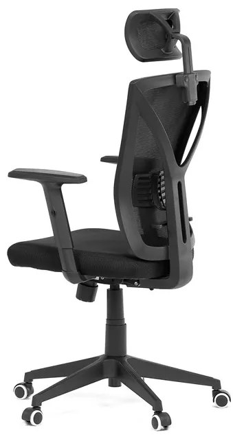 Autronic BONTEC Kancelárska stolička, hojdací mechanizmus, čierna sieťovina, KA-Q851 BK Farba: Čierna