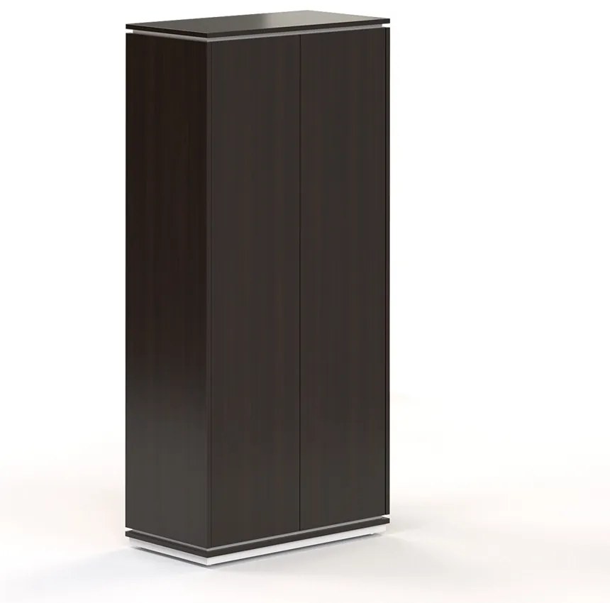 Vysoká šatníková skriňa Creator 83,2 x 44,5 x 185,9 cm, biela / wenge