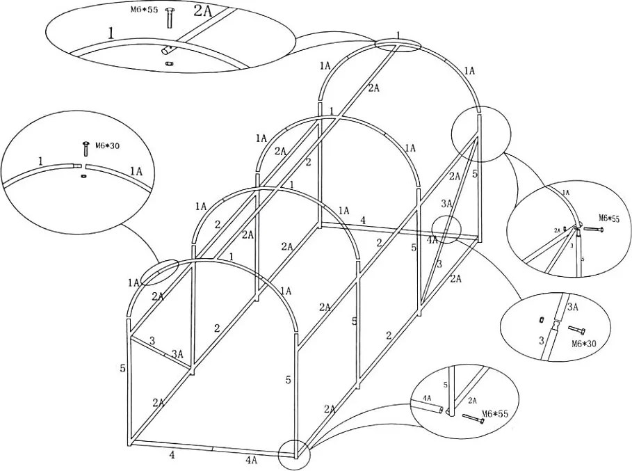 Fóliovník 200 x 300 cm (6 m²) biely