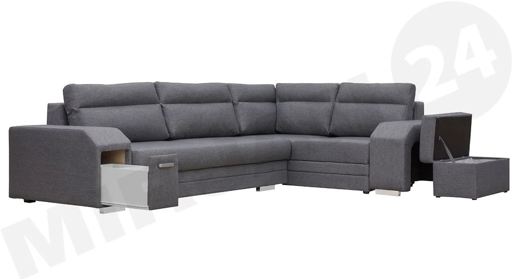 Rohová sedačka s barom Florio, Strana: ľavá, Dostupné poťahy: Inari 94