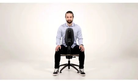 NESEDA Standard pracovná stolička Čierna