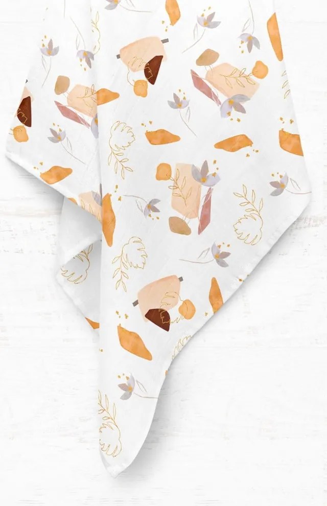 Biela mušelínová detská deka 75x100 cm Boho – Mijolnir