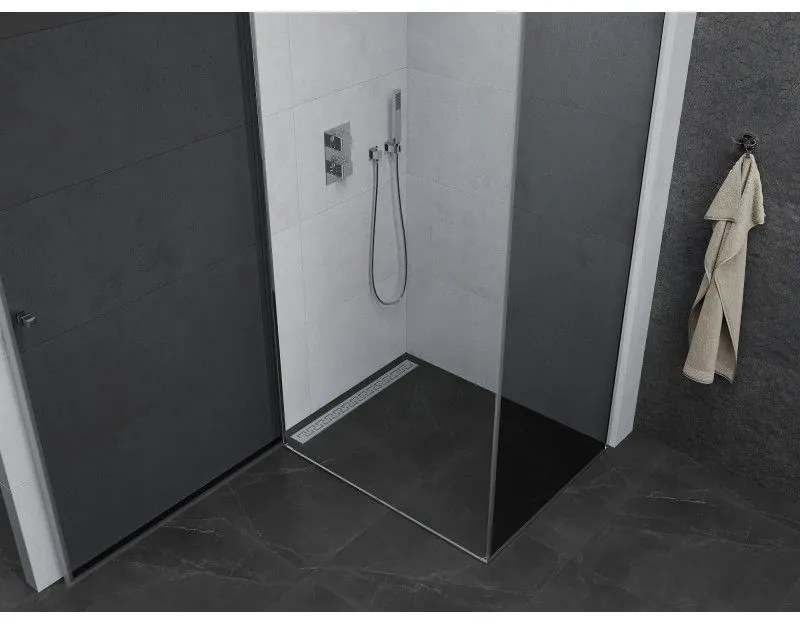 Mexen Pretoria sprchovací kút 90x100cm, 6mm sklo, chrómový profil-šedé sklo, 852-090-100-01-40