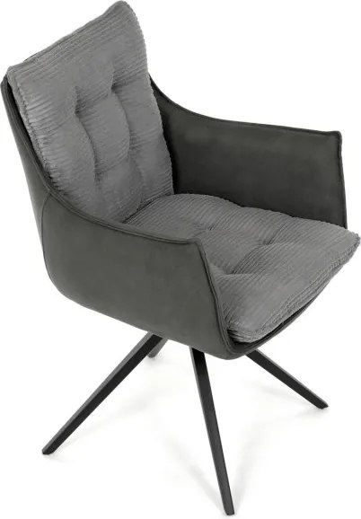 Jedálenská stolička sivá DCH-D1345 GREY2