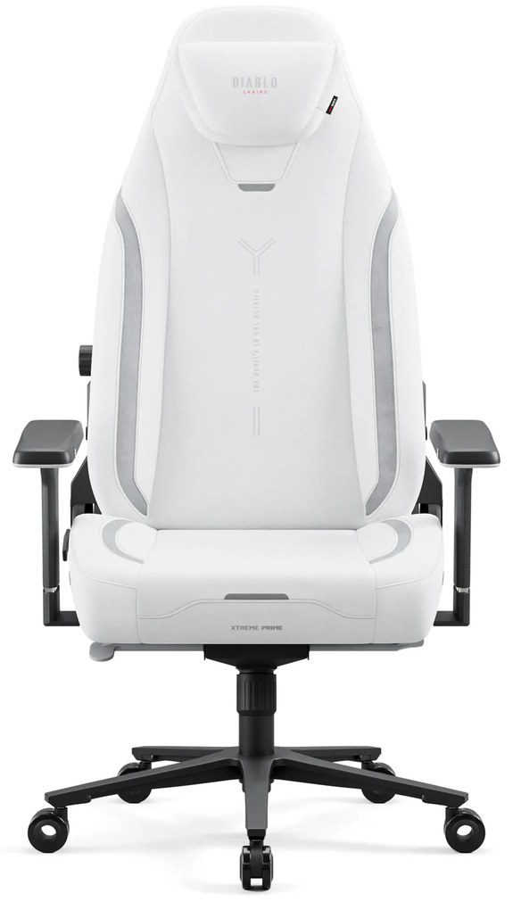 Herné kreslo Normal Size, čierne: Diablo X-Eye Prime Ghosted White