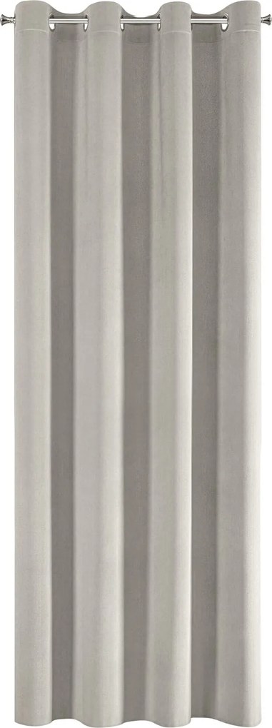 ZÁVES NA KRÚŽKOCH MEGI 140X250 CM SIVÁ