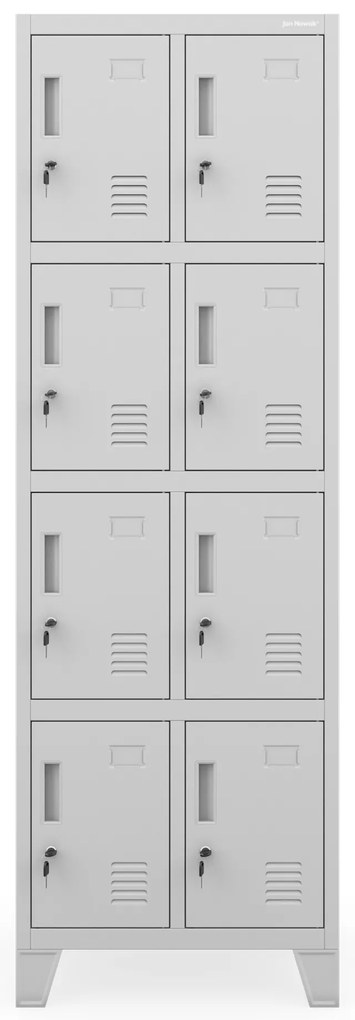 Sociálna dvojitá skrinka BHP sivá: ROBERT 2 Plus