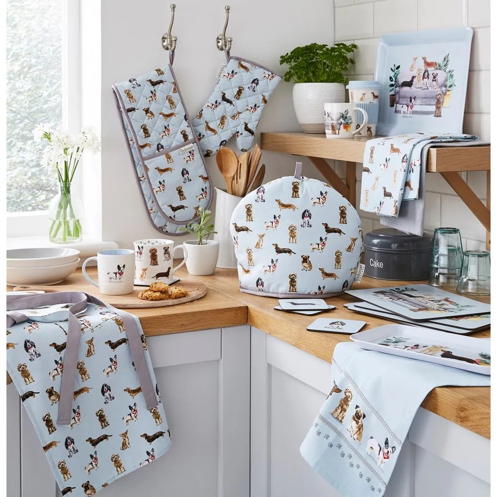 Dvojitá bavlnená chňapka Cooksmart ® Curious Dogs