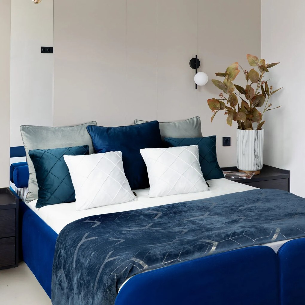 DEKORAČNÁ OBLIEČKA NA VANKÚŠ NALA 2 45X45 CM SVETLOMODRÁ