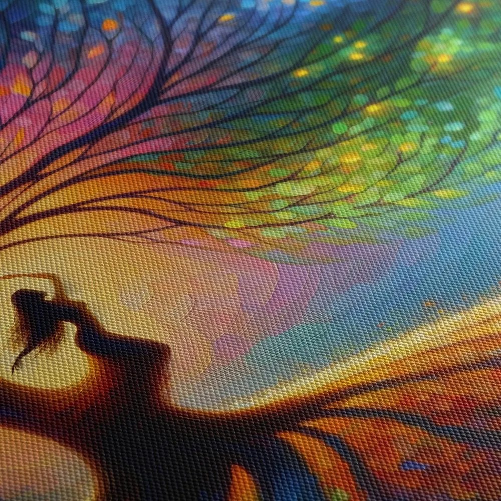 Obraz farebná harmónia stromu života