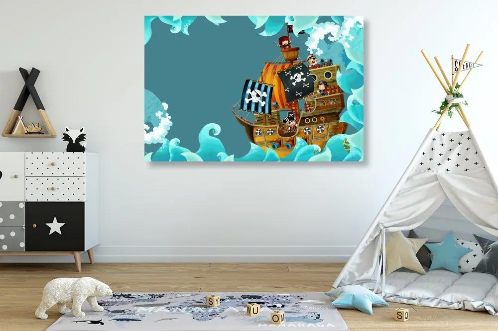 Obraz pirátska loď na mori Varianta: 60x40