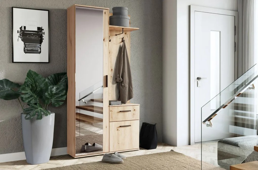 Predsieňová skriňa WELCH 97cm Dub artisan