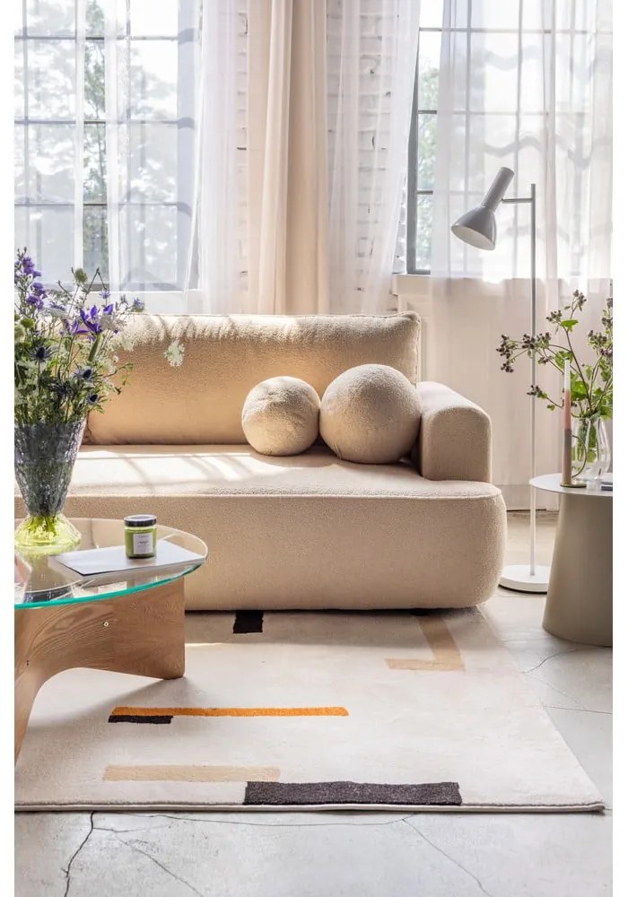 Oranžový/krémovobiely koberec 140x200 cm Linea – Universal