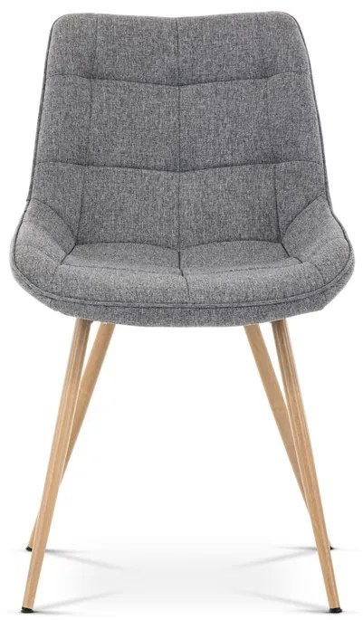 BONTEC Jedálenská stolička, šedá, látka, CT-394 GREY2 Farba: Šedá