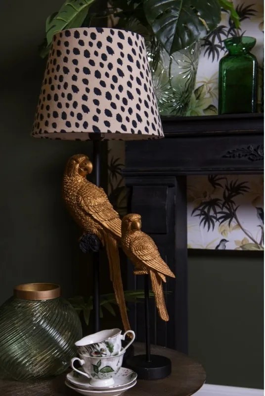 Porcelánový šálka s podšálkom Tropical birds - Ø 15*7 cm / 0,22L