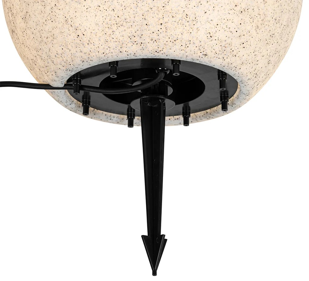 Inteligentná vonkajšia lampa sivá 35 cm IP44 vrátane Wifi A60 - Nura