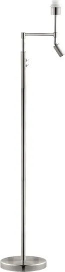BRILAGI - LED Stojacia lampa CERIA 1xE27/60W/230V + LED/2,1W matný chróm/šedá