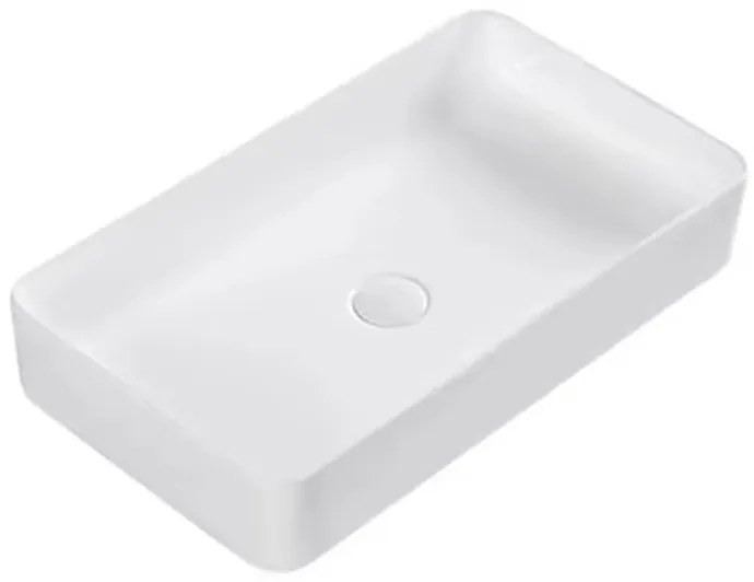 Erga Barbara, umývadlo na dosku 615x350x110 mm, biela lesklá, ERG-V03-YT-060-WH