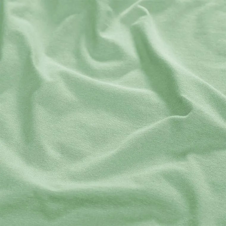 Napínacia plachta na posteľ jersey s elastanom zelená 180 x 200 cm