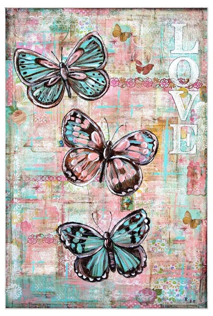 Sada 2 kusov kúpelňových predložiek FlyFlyButterfly viacfarebná