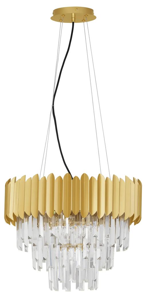 Novaluce Dizajnový luster na lanku Magnolia 50 chróm Farba: Zlatá, Verzia: 50