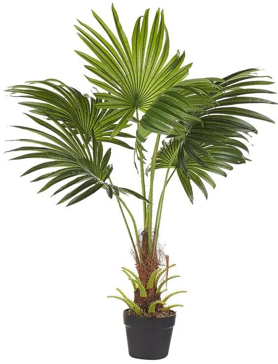 Umelá rastlina v kvetináči 100 cm Palma (zelená). Vlastná spoľahlivá doprava až k Vám domov. 1079329