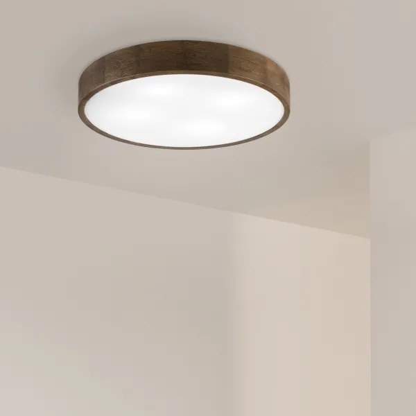 Brilagi - LED stropné svietidlo CARVALHO 4xE27/60W/230V, dub/orech, priemer 57,5 cm
