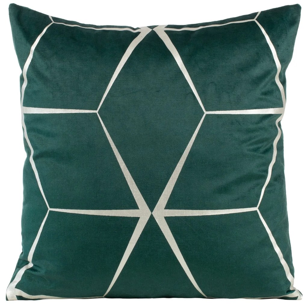 DEKORAČNÁ OBLIEČKA NA VANKÚŠ BLINK28 45X45 CM TMAVOZELENÁ