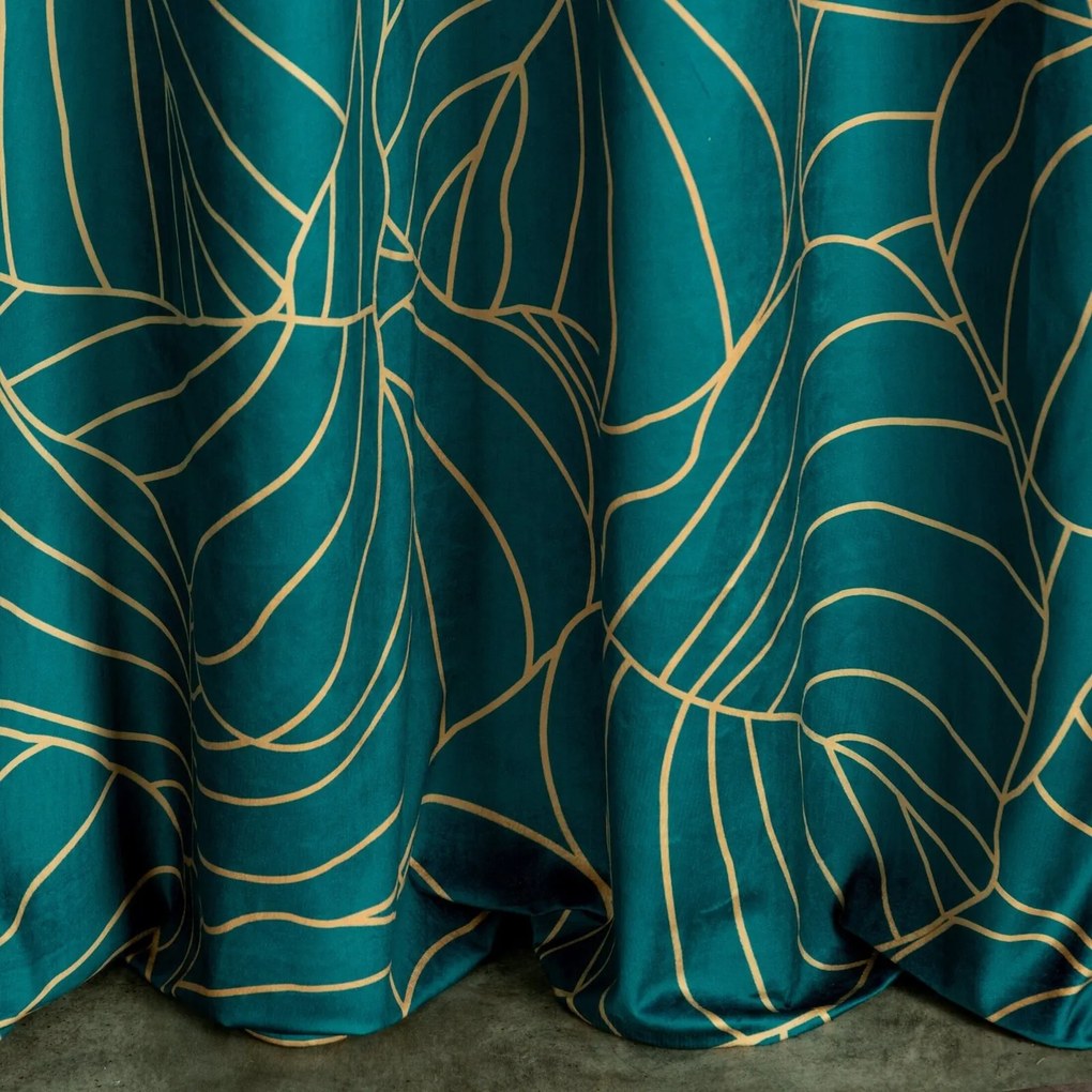 ZATEMŇOVACÍ ZÁVES LIMITED COLLECTION LILI2 140X250 CM TYRKYSOVÁ