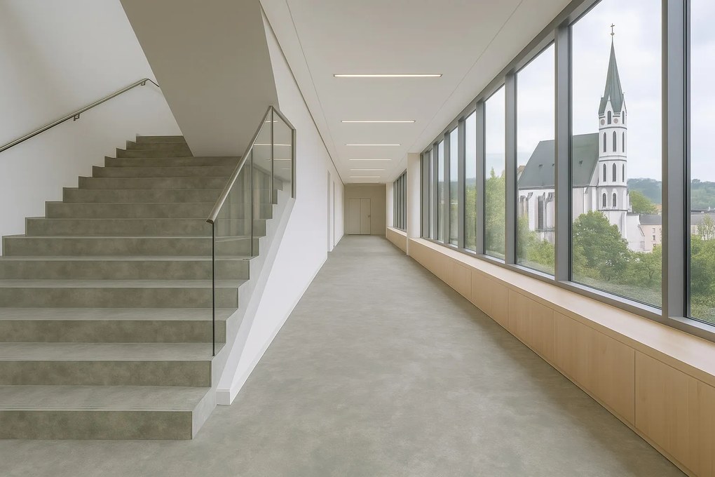 Lentex, PVC podlaha - lino Traffic 50 644-02 Prato, na mieru, šíře 2m,4m, šedá, bez podkladu, chodba / predsieň